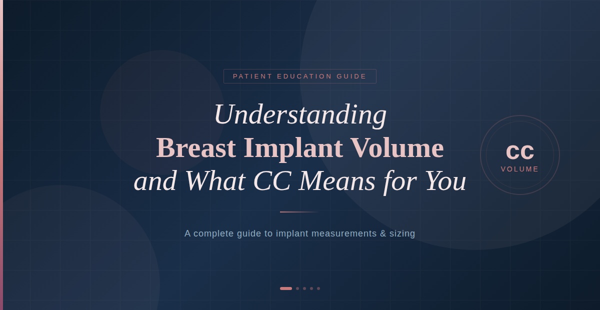 Understanding Breast Implant Volume and What CC Means for You