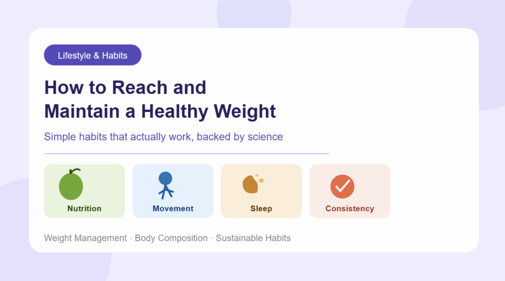 How to Reach and Maintain a Healthy Weight: Simple Habits That Actually Work
