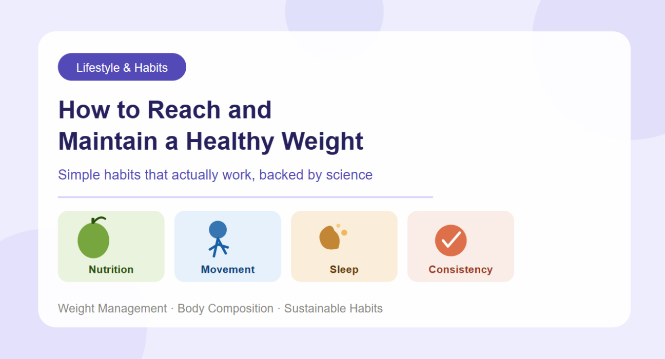 How to Reach and Maintain a Healthy Weight: Simple Habits That Actually Work