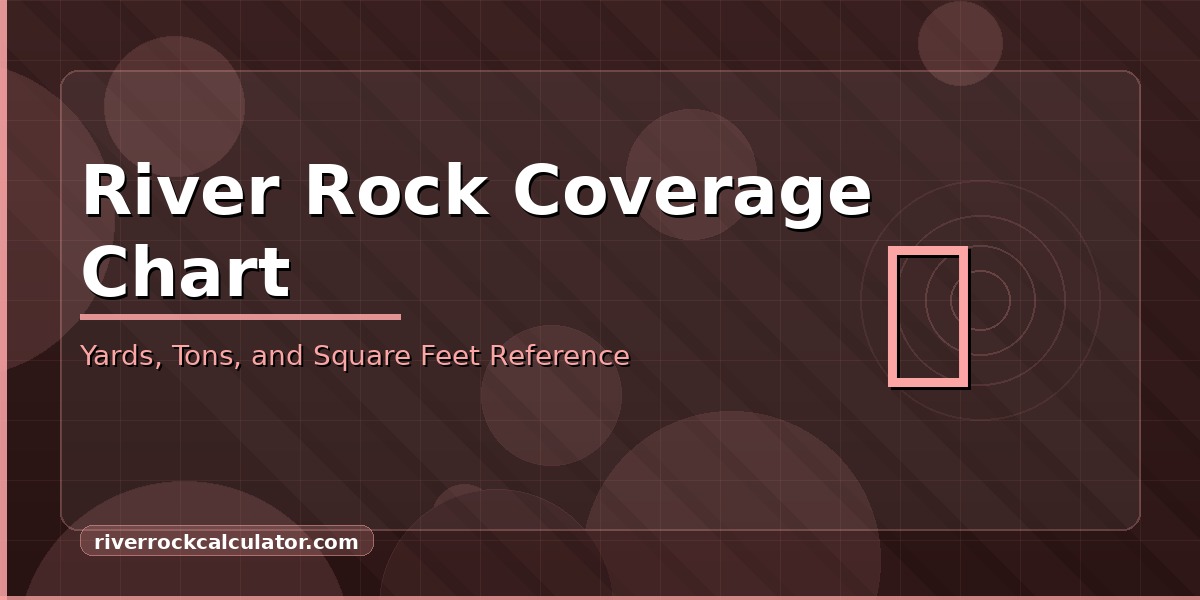 River Rock Coverage Chart: Yards, Tons, and Square Feet
