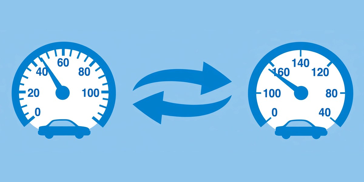 MPH to KPH and knots conversion chart with arrows