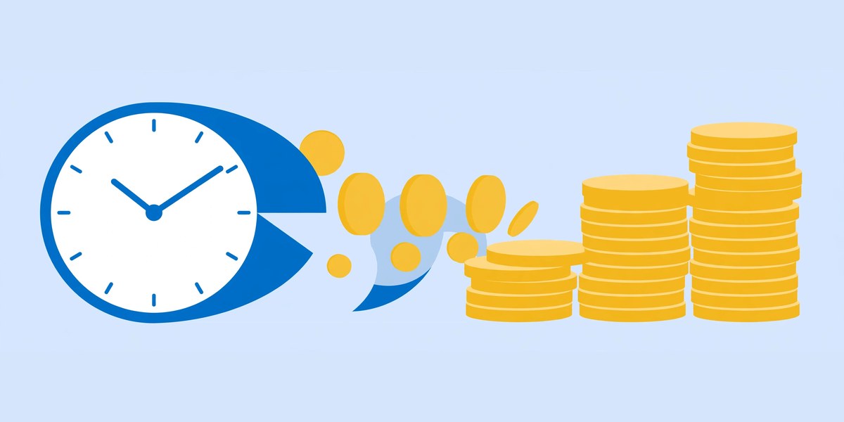 Hourly to salary calculator converting an hourly wage into annual salary on a chart